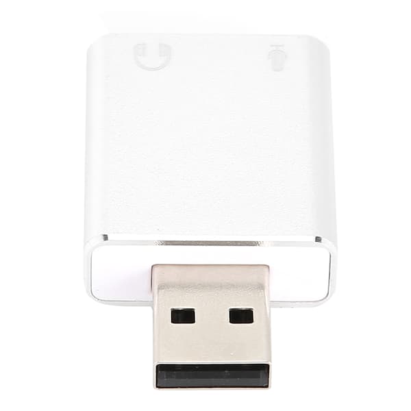 USB 7.1 Kanal Drivrutinsfritt Ljudinterface Ljudkortadapter för Notebook