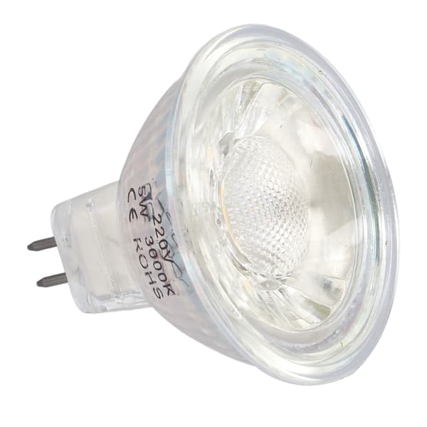 5W COB LED MR16 Dimbar Spot Light Bulb 220V Varmvit 3000K för Sovrum Vardagsrum
