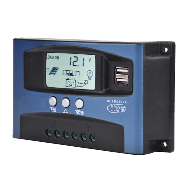 YCX-003 30-100A MPPT Solarladdningsregulator 12V/24V med Autofokusspårning, 40A Utgång