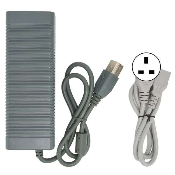Xbox 360 strømadapter UK-plugg 185-265V AC-lader