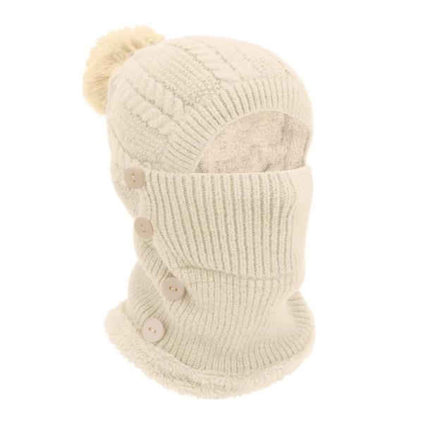 Winter Warm Stickad Capneck Warmer Sets