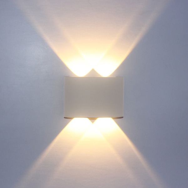 AC85-265V Moderne LED Væglampe: Op/Ned Indendørs Belysning til Soveværelse, Altan, Gang og Trappe