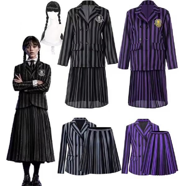 Wednesday Addams Nevermore Academy Cosplayhandsker, kun handsker, én størrelse One Size Only Hand