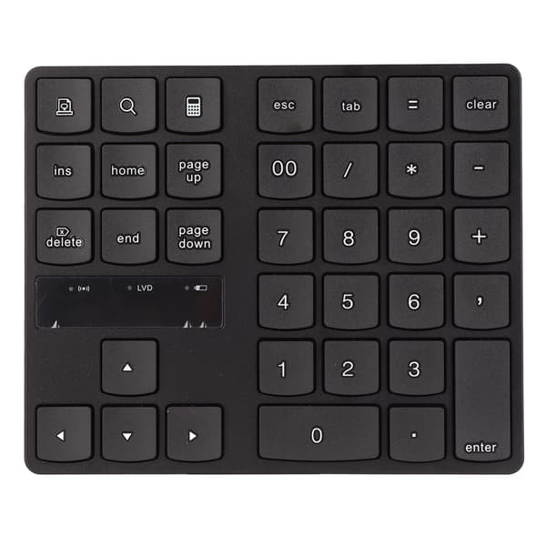 Trådlös Numerisk Knappsats 35 Tangenter Ergonomisk Design Tyst Snabb Respons 24G