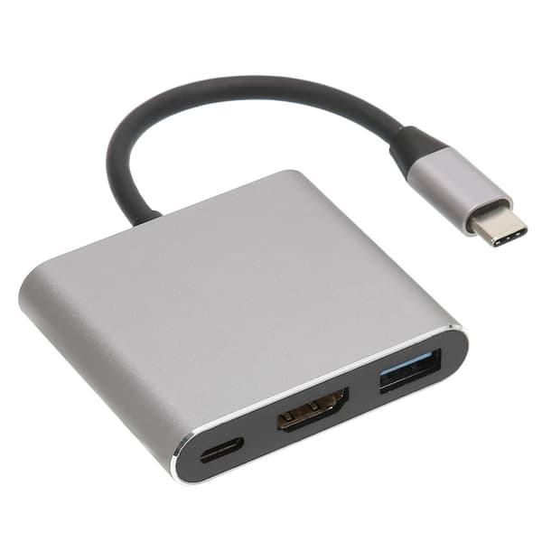 3-in-1 USB C -keskitin, 4K UHD HDMI, USB 3.0, Type C -liitäntä