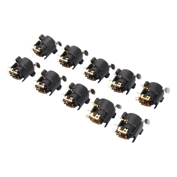 10 stk XLR Hunn Jack Socket Connector 6.5mm Panelmontering for AV-utstyr Bilhøyttaler Mediaspiller