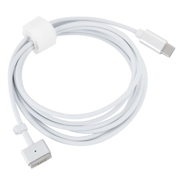 USB C Snabbladdningskabel Typ C till T-formad Adapter för Bärbara Datorer Vit