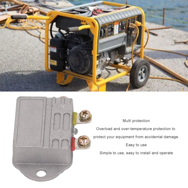 JFT249F 12V Automatisk Spenningsregulator for Generatorer - Aluminiumlegering AVR Lader