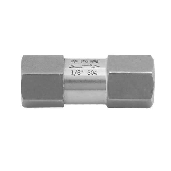 304 Rustfrit Stål Hex Split Kontraventil Høj Temperatur Trykbestandig 1/8 Tomme BSPP