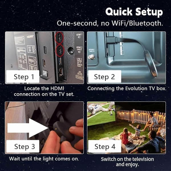 Smart TV Evolution SyncTech TV Box Zonevel Streaming-enhed til problemfri tv-oplevelse