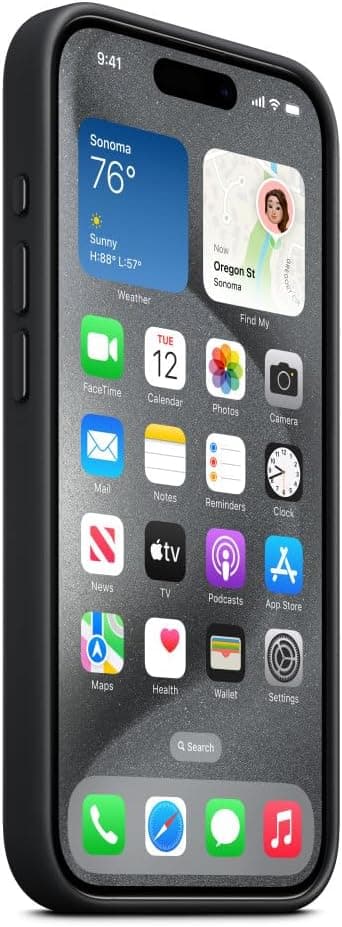 iPhone 15 Pro Max Silikon MagSafe-kompatibelt deksel Black