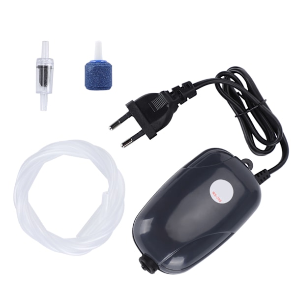 HT RS-290 Luftpumpe for akvarier med ferskvann og saltvann med EU-plugg (220V)