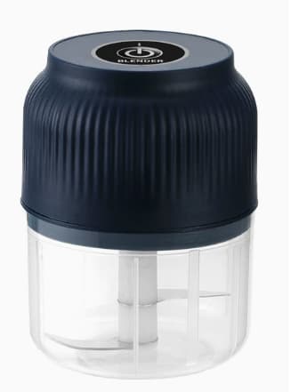 Mini Foodprocessor | Elektrisk Foodprocessor | Blender | Glasblender | Hvidløgs- og Krydderikværn Blue