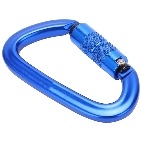 Aluminium Autolåsande Klätterkarbinhakar Twist Lock D-Ring Clip Hook för Vandring (Blå Nr 9 Autolåsande Karbinhake)