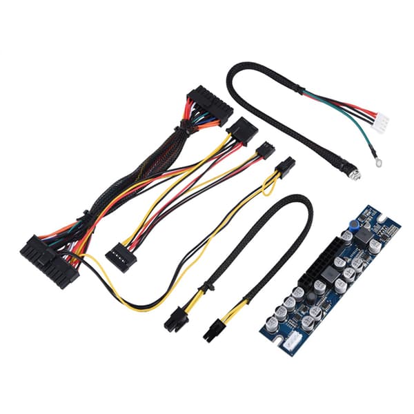 300W PC Strømforsyningsmodul 12V DC Input 24Pin Connect AUX SATA Kabel