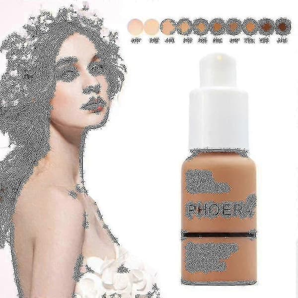 Långvarig ljusare flytande foundation concealer full täckning basmakeup