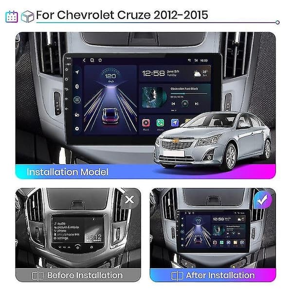 Android 10.0 Kontrol Bilradio Multimedieafspiller til Chevrolet Cruze 2012-2015 GPS ingen 2din dvd