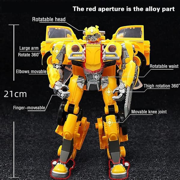 Portabel Deformerbar Bil Robot Leksak Legeringsmodell Barnpresent