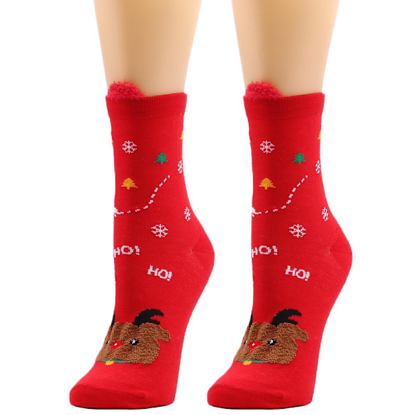 Hösten Santa Älg strumpor E