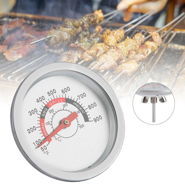 Grilltermometer i rustfritt stål for nøyaktig temperaturmåling
