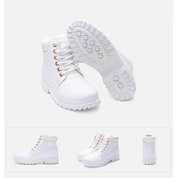 KvinnaEarlWinteShoeFlaHeeBootKeeWarBoots White 41