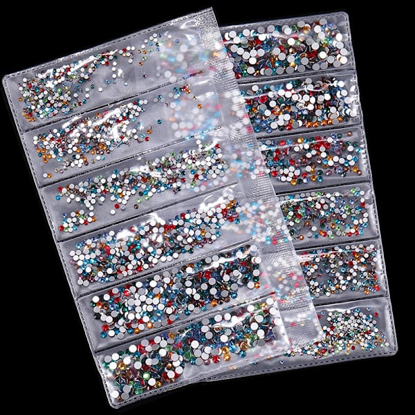 3456st DIY nail art diamantglas strass mixed color