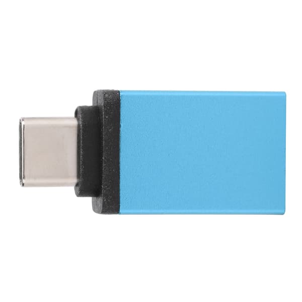 USB Type C Adapter Converter Hurtig Opladning til Mobiltelefoner Laptops Computere Søblå