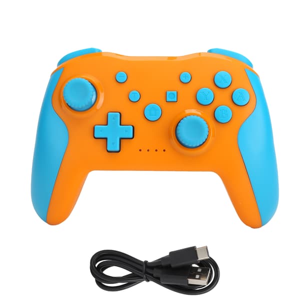 Trådlös Bluetooth-spelkontroll 6-axlig dubbel vibrations gamepad för Nintendo Switch