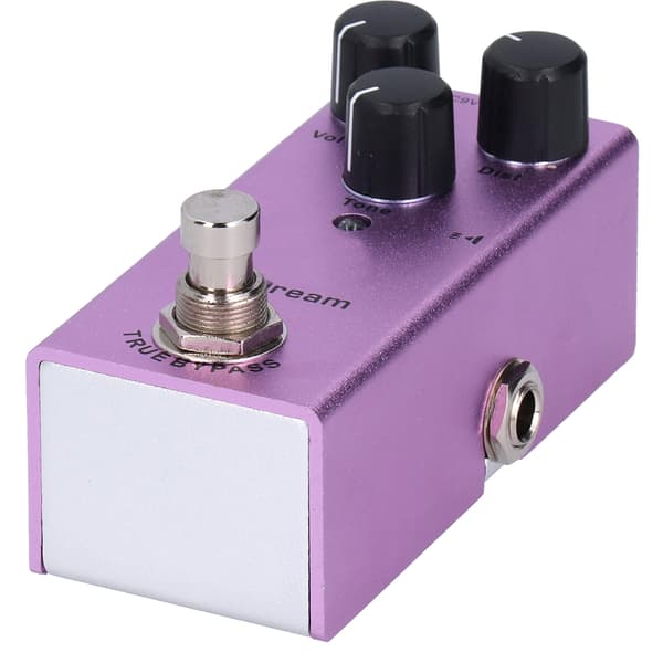 US Dream Distortion Mini Sähkökitaran Efektipedaali True Bypass Violetti DC 9V JDF4