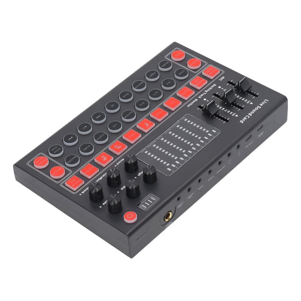 Bluetooth Dual Channel Audio Interface med LED-display brusreducering för liveinspelning