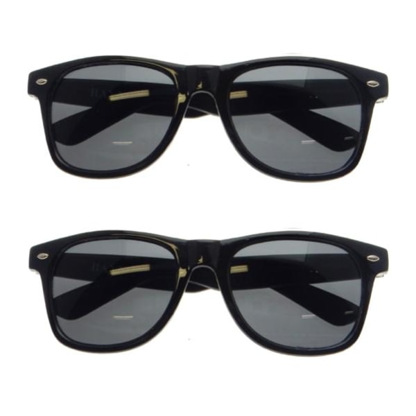 2-pack en solglasögon wayfarer - case black