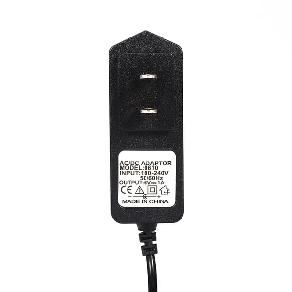 6V 1A AC til DC Strømadapter US Stik 5.5mm Udgang
