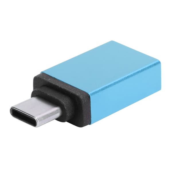 USB Type C Adapter Converter Hurtig Opladning til Mobiltelefoner Laptops Computere Søblå