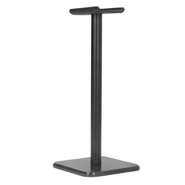 TPU Headset Holder Anti Slip Robust Base Letvægts Desktop Hovedtelefonholder Sort