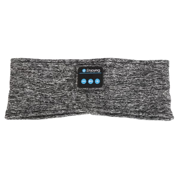 Sports Musikk Pannebånd Bluetooth USB Søvn Hodetelefoner for Soving Trening Jogging Reise Meditasjon Melert Grå