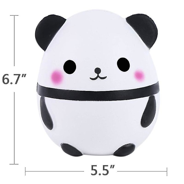 Jumbo Kawaii Panda Squishy Dyrefigur Myk Klemmeleke White 13cm*10cm