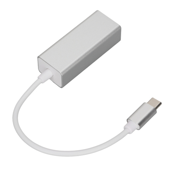 USB C til RJ45 Ethernet-adapter 9100 MB Sølv Stabil Overføring for MacBook Pro Galaxy S9 S8 Note