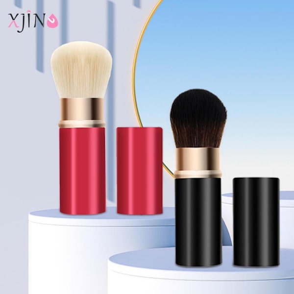 1-Pack infällbara Foundation Blending Blush Makeup Borstar Red