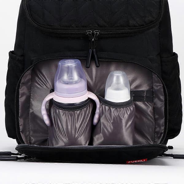 Maternity Nappy Baby Diaper Bag Multi-Function Mummy Bags Travel Backpack with C Black[dt] Black