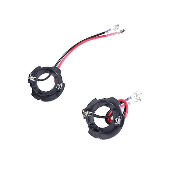[DT]H7 LED-adapter til Mk5 Golf 5 Auto Dele Base Forlygteholder Med Ledning 2 stk D119a