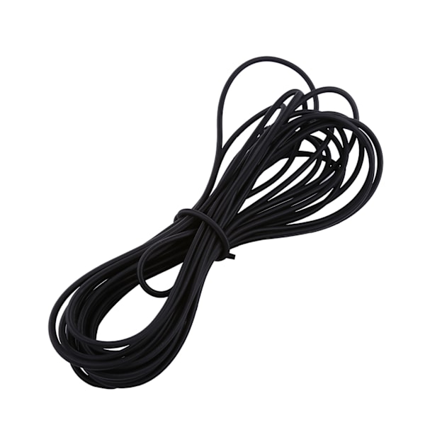 Holdbar 5mm Sort Elastisk Snor til DIY Smykkefremstilling - 10M Længde