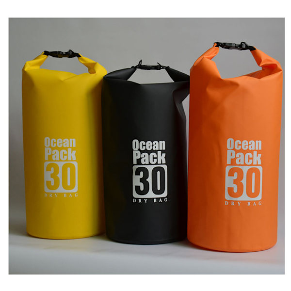 PVC vattentät utomhus simning strandväska 30L Yellow