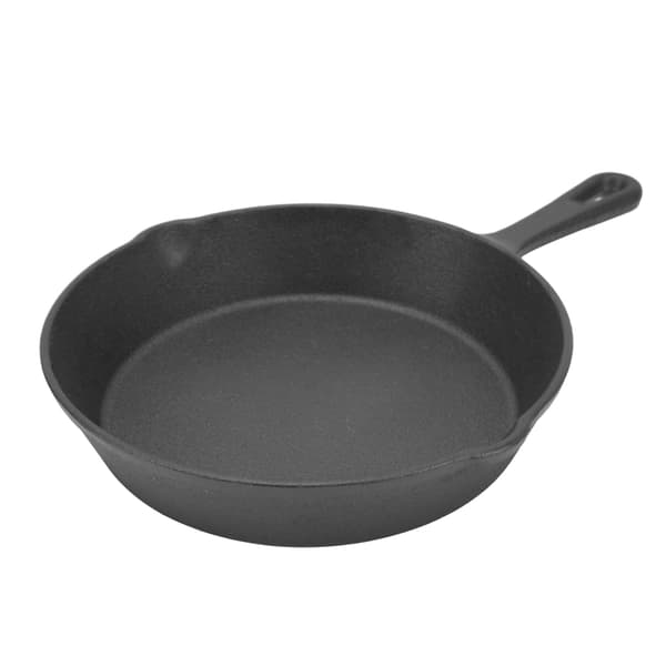 Støpejernspanne 16 cm Mini Stekepanne for Utendørs Camping Grilling Biff Pannekaker Pizza