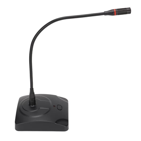Desktop Svanehals Mikrofon 6,35 mm Kabel med Lys til Konferenceudsendelse og Optagelse