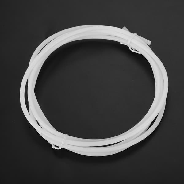 Vitt PTFE Bowden-rør til 1,75 mm filament, 2,0 mm ID, 4,0 mm OD, 1,5 m længde