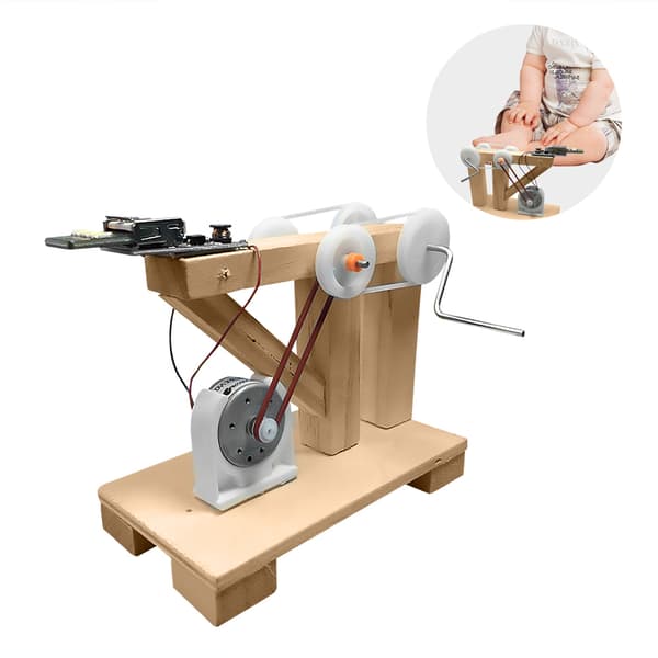 DIY Håndsving Generator Kit Pædagogisk Håndværkslegetøj til Børn