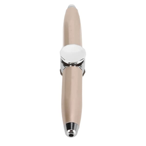 LED Lysende Fingertupp Gyro Spinner Kulepenn Gull Stressreduserende Skriveredskap