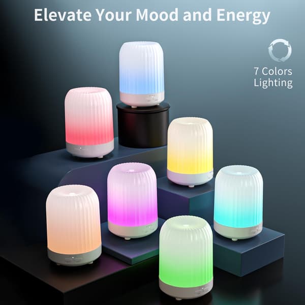 Æterisk Olie Diffuser Elektrisk Aromaterapi Olie Diffuser 250ml Keramisk Aroma Duft Diffuser & Luftfugter til Hjem Kontor Søvn