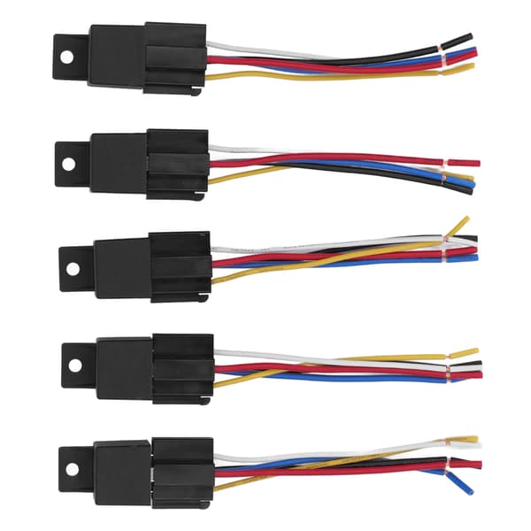 5-polet bilrelæ 12V 40A ABS-skal stabil forbindelse