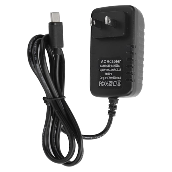 Raspberry Pi 4B 5V 3A USB C Strømforsyning